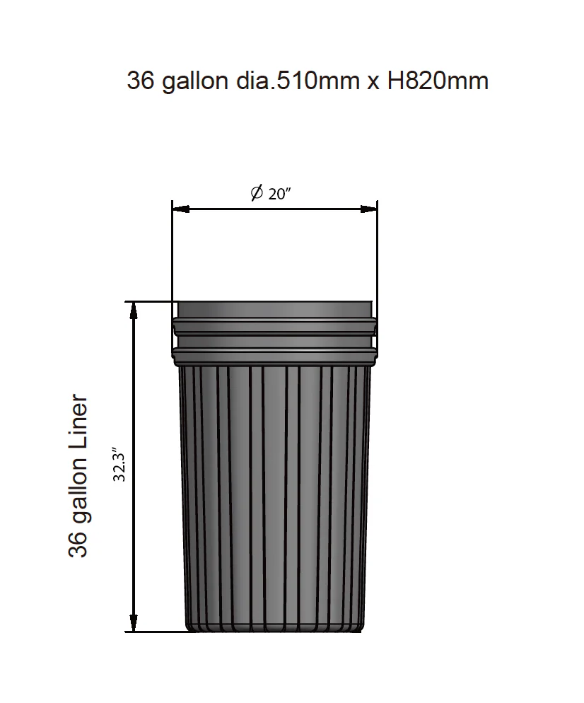 36 Gallon Plastic Commercial Trash Can Liner - Image 2