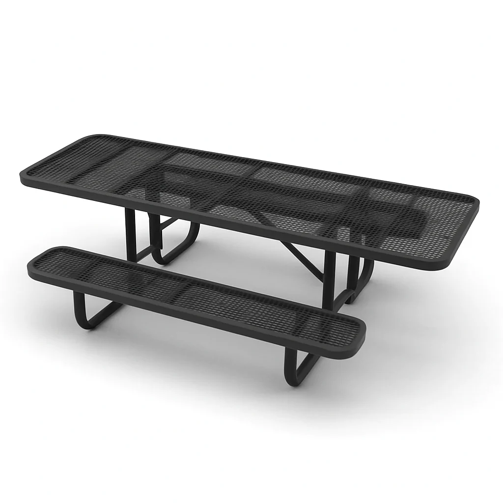 Outdoorsiness Quick Ship 8ft ADA Compliant Rectangular Picnic Table – Wheelchair Accessible, Thermoplastic, UL Certified - Image 6