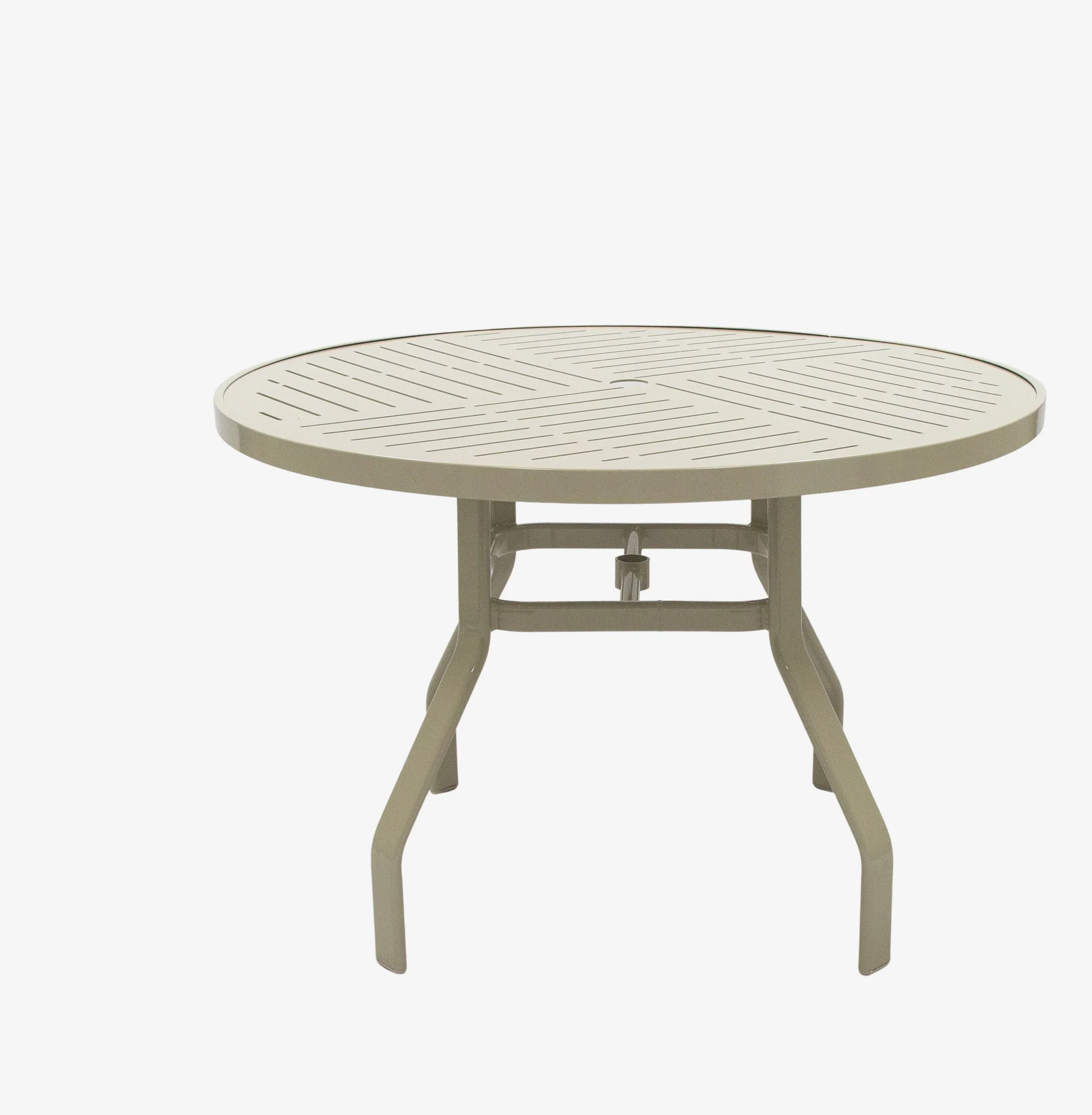 Laguna 48in Heavy Duty Aluminum Commercial Pool Patio Table – Punched Top
