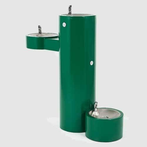 Bi-Level Drinking Fountain with Pet Hydrant