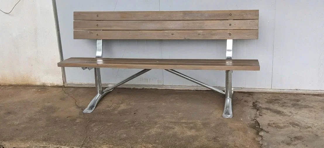 Classic 6ft Commercial Park Bench Frame Kit – Welded Channel, Galvanized, Quick Ship - Image 4