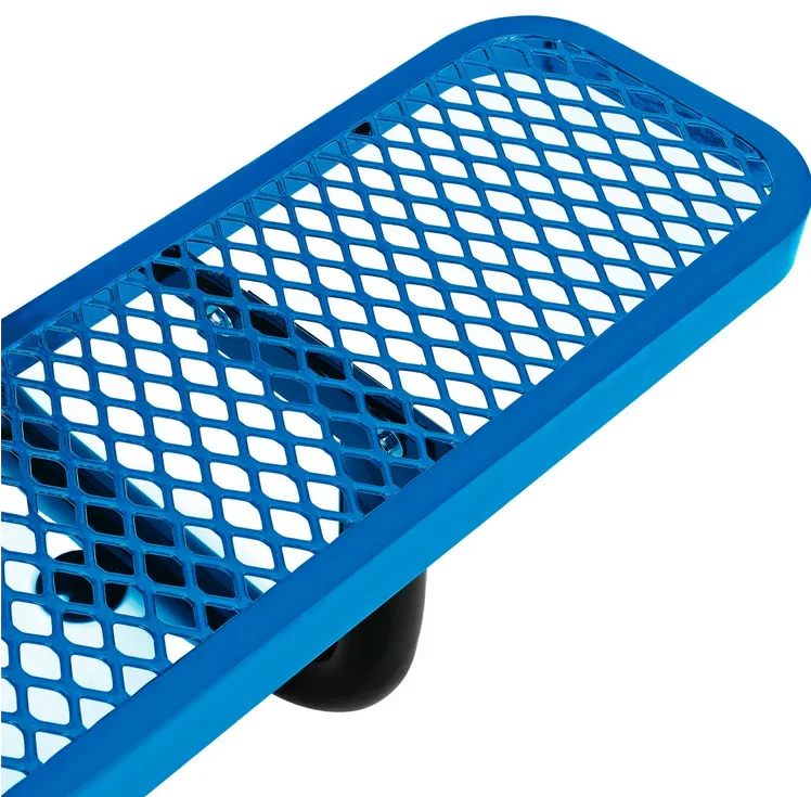 Outdoorsiness Quick Ship Commercial 10ft Rectangular Picnic Table – Thermoplastic Expanded Metal, UL Certified - Image 10