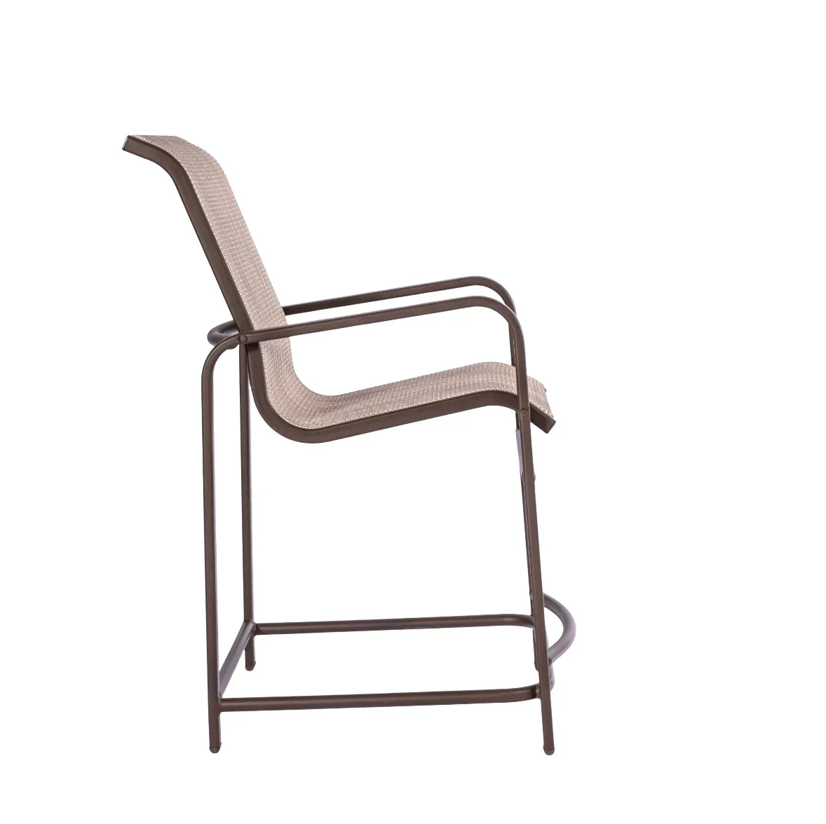 Beach Club Commercial Sling Bar Stool – Powder-Coated Aluminum, All-Weather Sling - Image 3