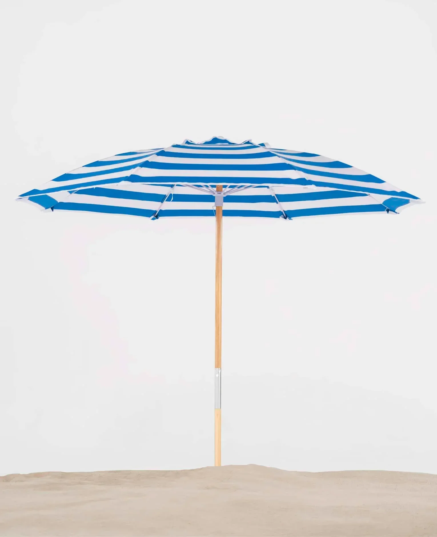 Frankford Avalon 7.5 Foot Octagon Fiberglass Beach Umbrella – Manual Lift, Marine Grade Acrylic - Image 3