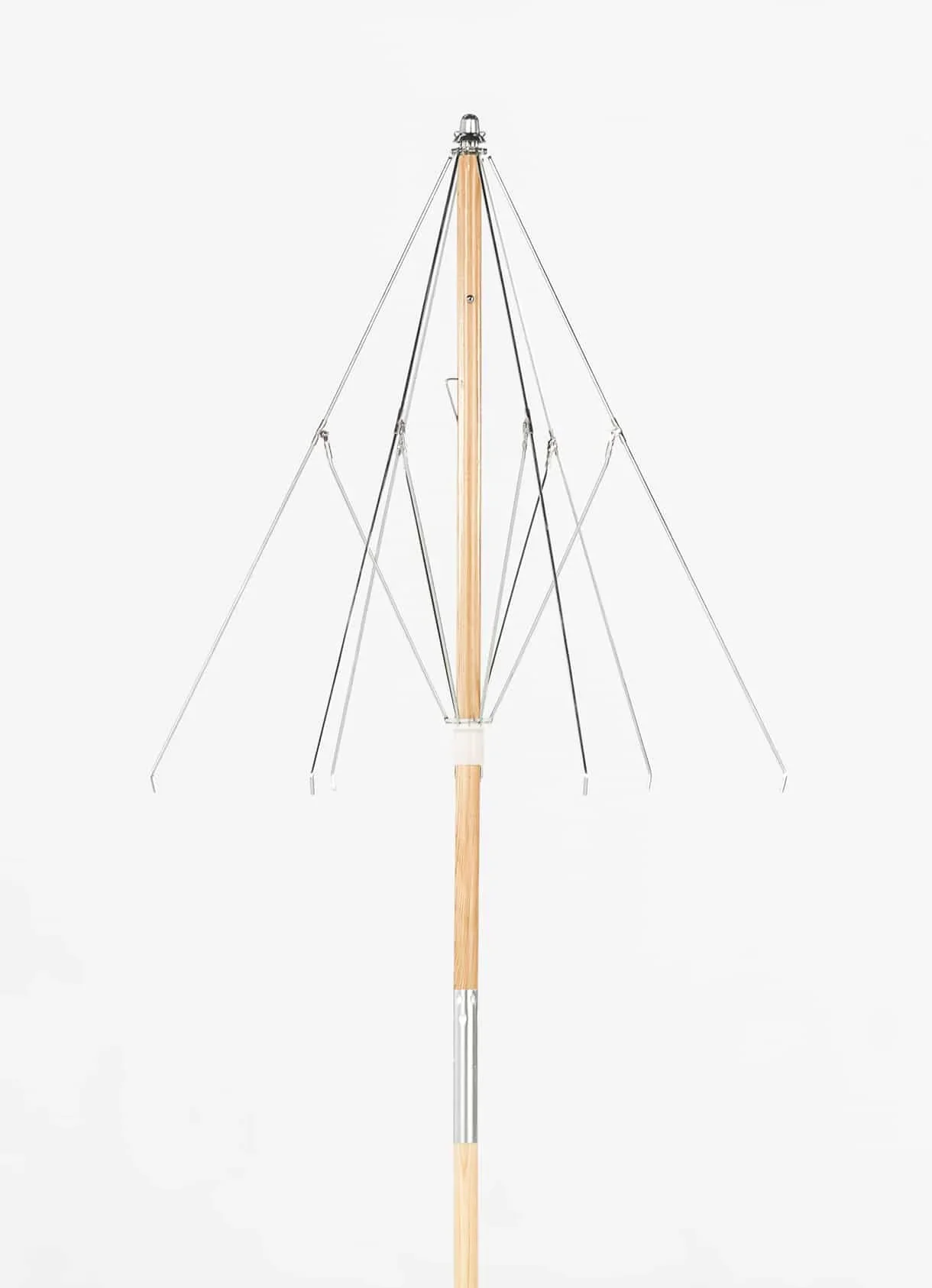 Frankford Emerald Coast 7.5 Foot Octagon Ash Wood Beach Umbrella – Manual Lift, Marine Grade Acrylic - Image 5