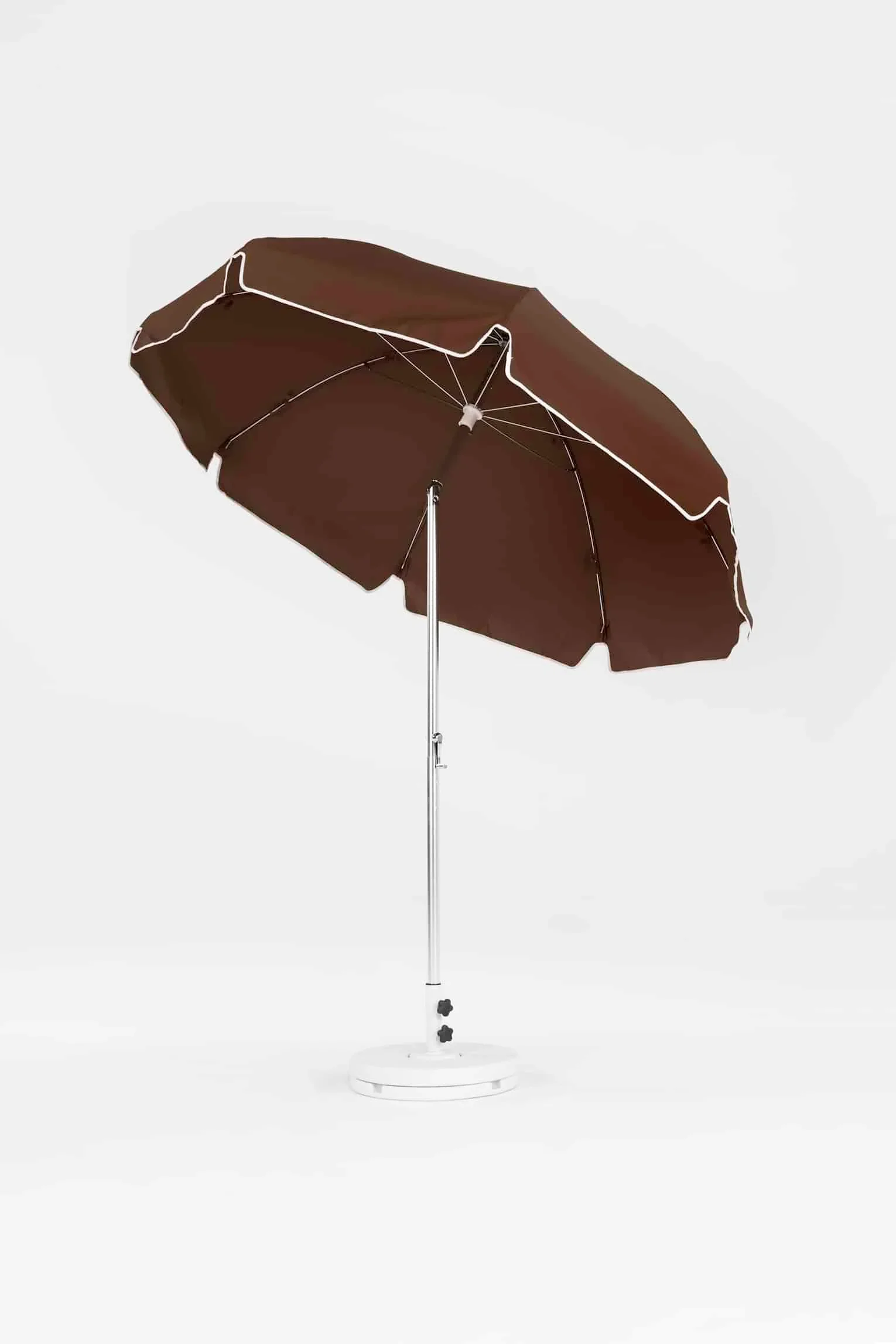 Frankford Laurel 7.5 Foot Octagon Steel Silver Anodized Market Umbrella – Auto Tilt - Image 5