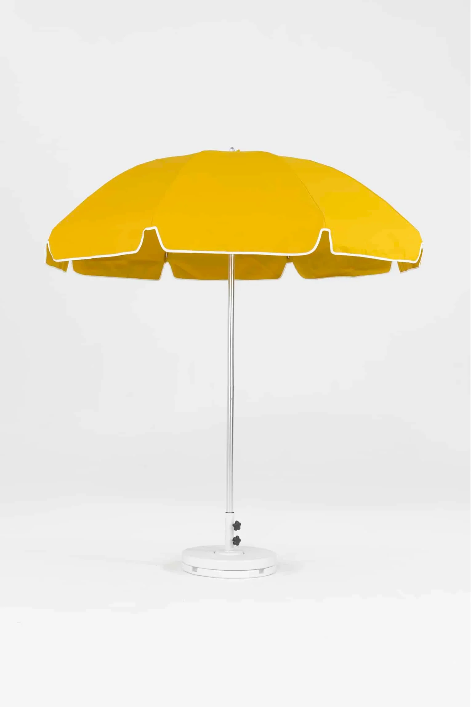 Frankford Laurel 7.5 Foot Octagon Steel Silver Anodized Market Umbrella – Manual Lift, No Tilt - Image 3