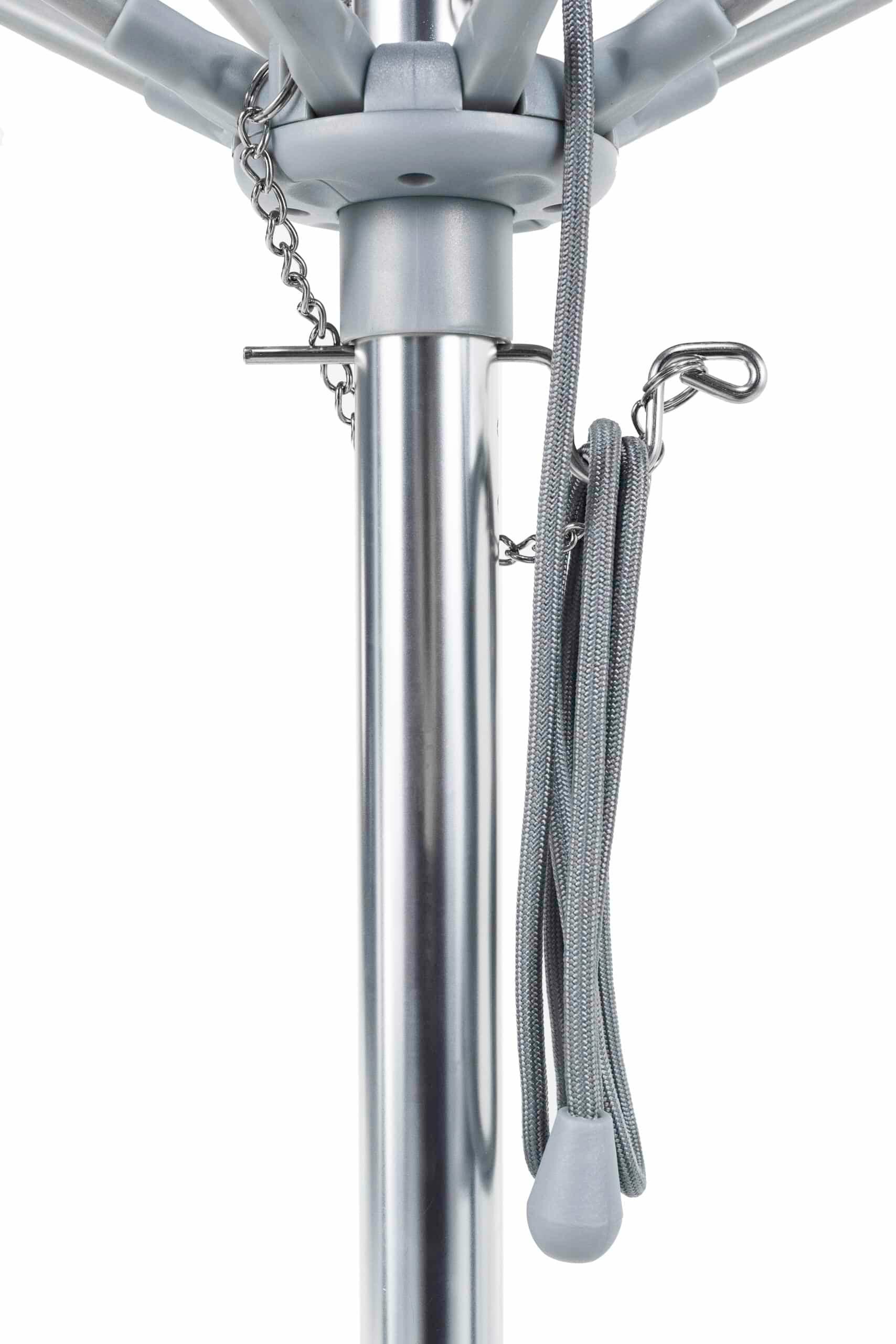 Frankford Monterey 6.5 Foot Square Fiberglass Market Umbrella – Pulley Lift, No Tilt - Image 2