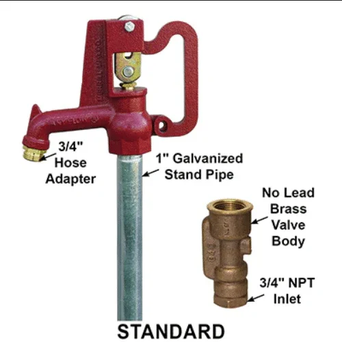 Merrill Any Flow AFNL7504 No Lead Frost Proof Yard Hydrant – High Use, 4 ft Bury - Image 5