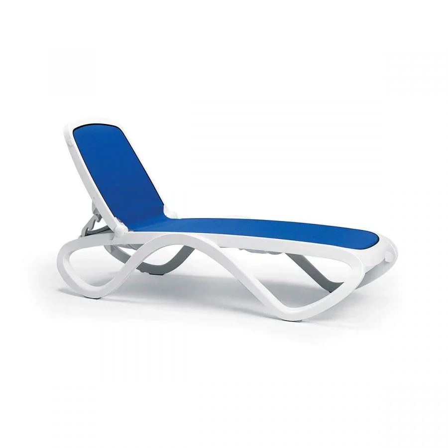 Nardi Omega Adjustable Commercial Sling Pool Chaise Lounge