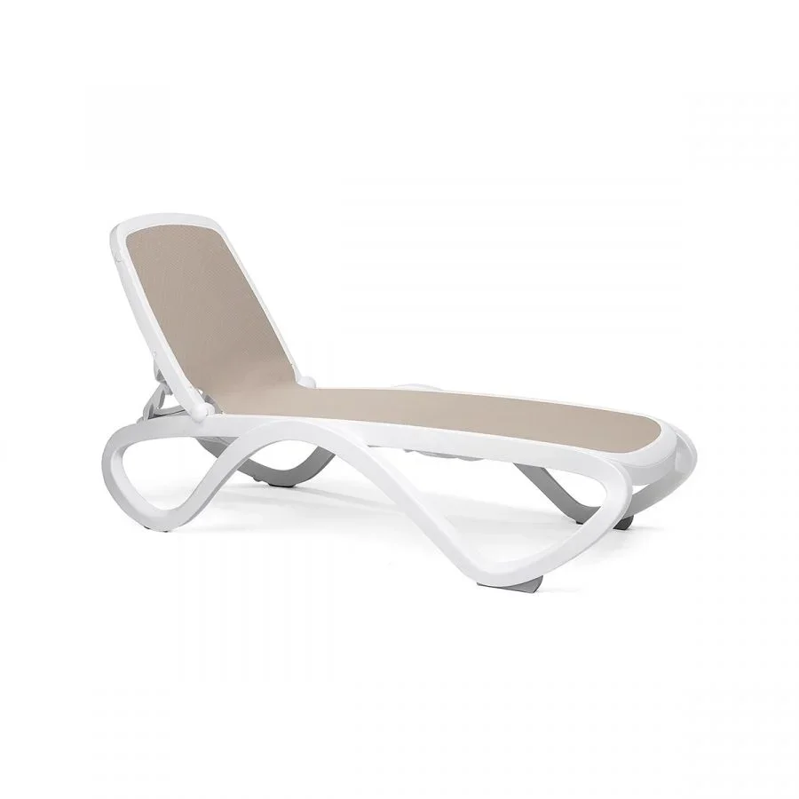 Nardi Omega Adjustable Commercial Sling Pool Chaise Lounge - Image 2