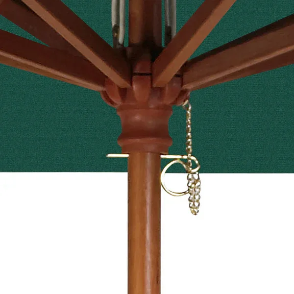Quick Ship 94in - 7.8 Foot Commercial Outdoor Market Umbrella – Hardwood Pole - Image 4