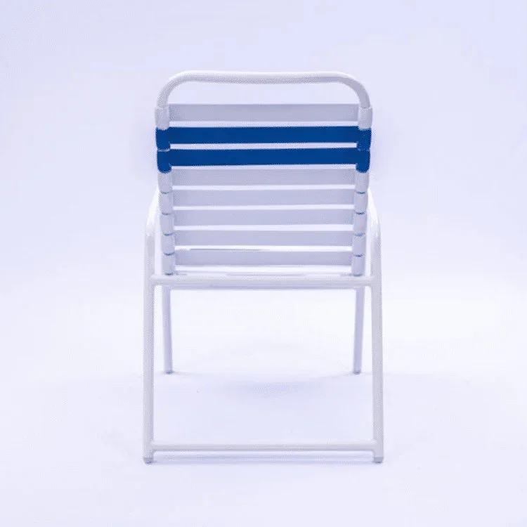 Vinyl Strap Commercial Pool Side Dining Chair - Image 3