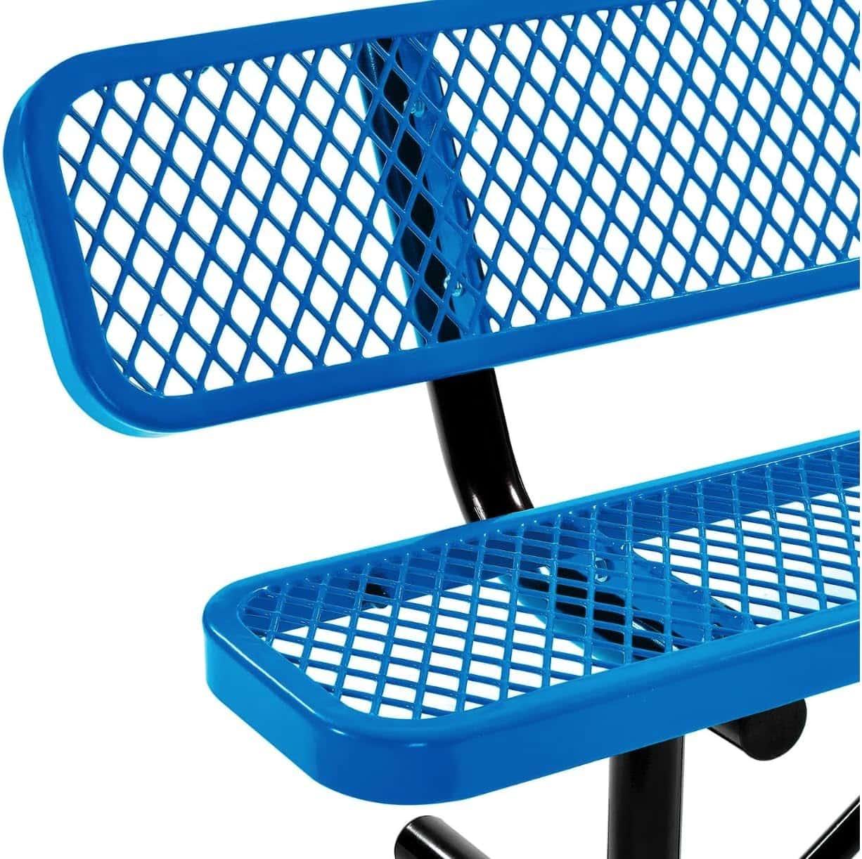 Commercial 6ft Portable Outdoor Park Bench – Thermoplastic Coated, Quick Ship - Image 3