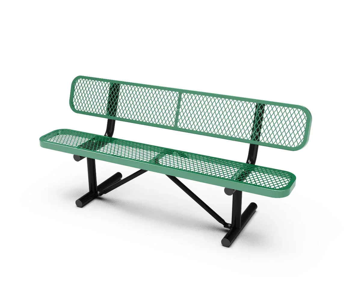 Commercial 6ft Portable Outdoor Park Bench – Thermoplastic Coated, Quick Ship - Image 7