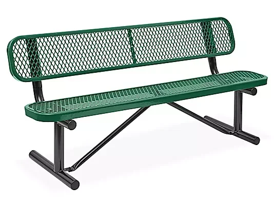 Commercial 6ft Portable Outdoor Park Bench – Thermoplastic Coated, Quick Ship - Image 8