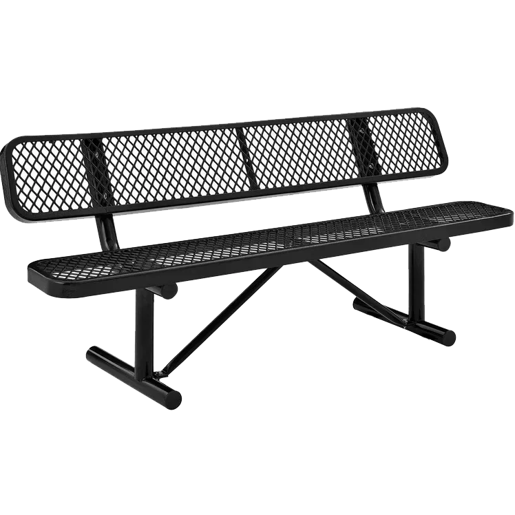 Commercial 6ft Portable Outdoor Park Bench – Thermoplastic Coated, Quick Ship - Image 9