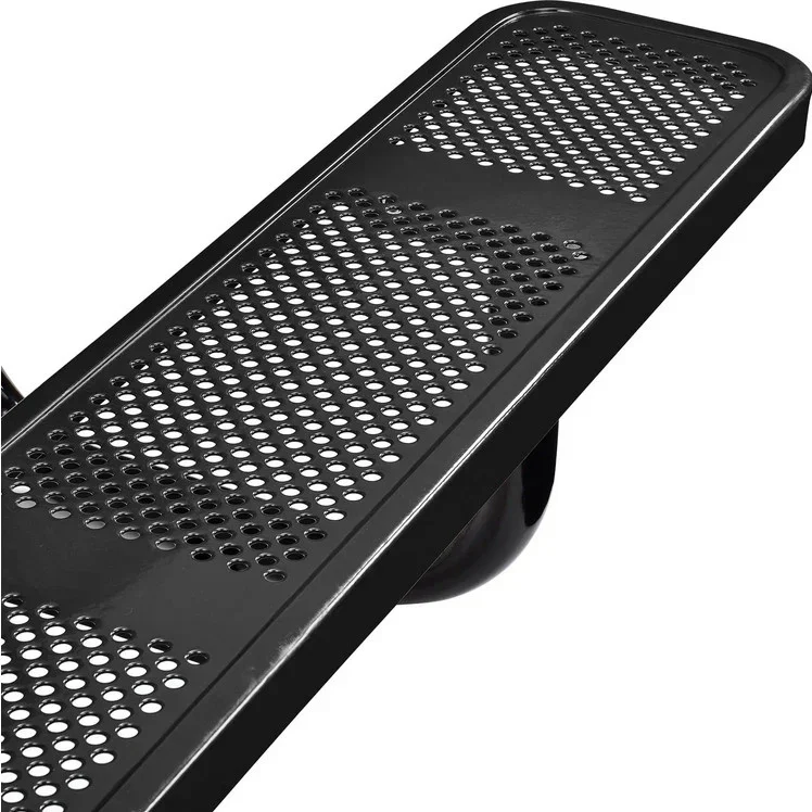 Commercial 6ft Rectangular Portable Picnic Table – Thermoplastic Punched Steel, Quick Ship - Image 4