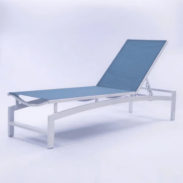 Skyline Luxury Commercial Sling Pool Chaise Lounge – 16in Aluminum - Image 4