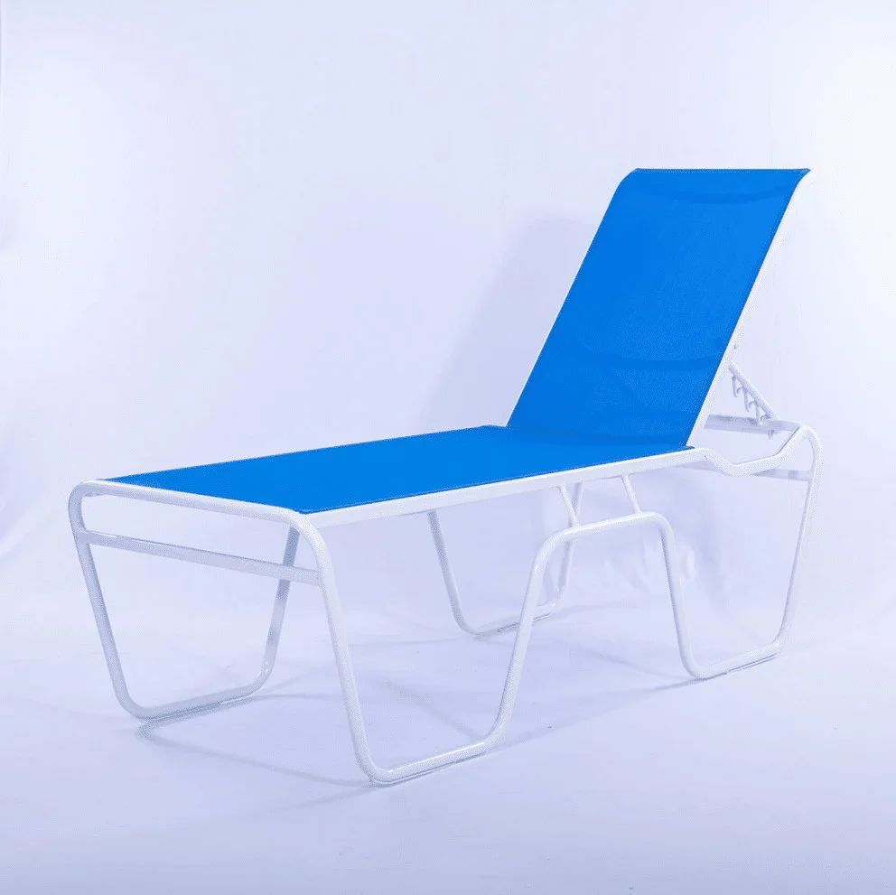 Commercial Sling Pool Chaise Lounge – 20in Senior Height