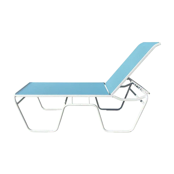 Commercial Sling Pool Chaise Lounge – 20in Senior Height - Image 2