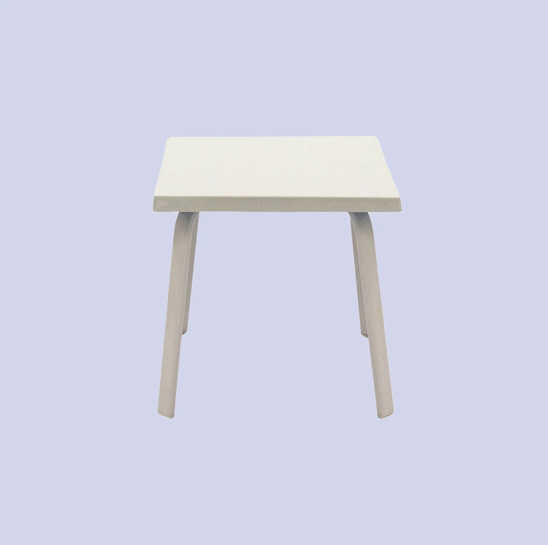 Oasis 18in Square Fiberglass Pool Side Table – Aluminum Frame