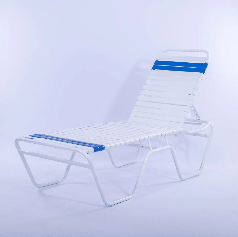Vinyl Strap Commercial Pool Chaise Lounge – 16in