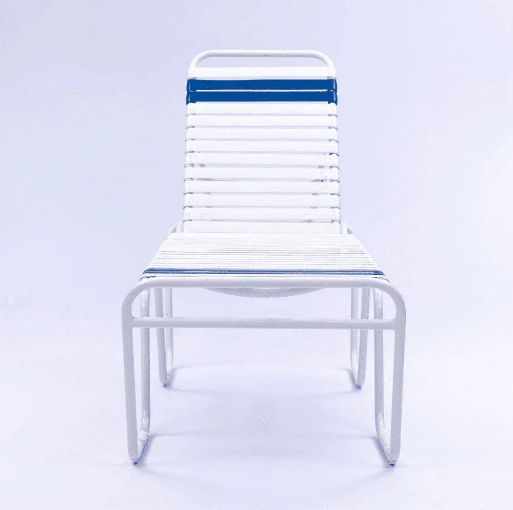 Vinyl Strap Commercial Pool Chaise Lounge – 20in Senior Height - Image 3